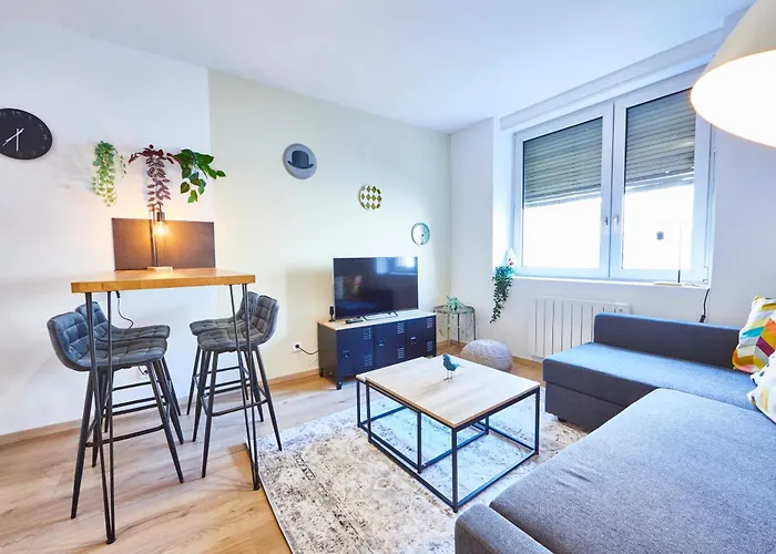 Be-3g - Joli 2 Pieces Equipe Pour 1-2 Pers Au 3eme Etage Au Centre De Apartment Mulhouse