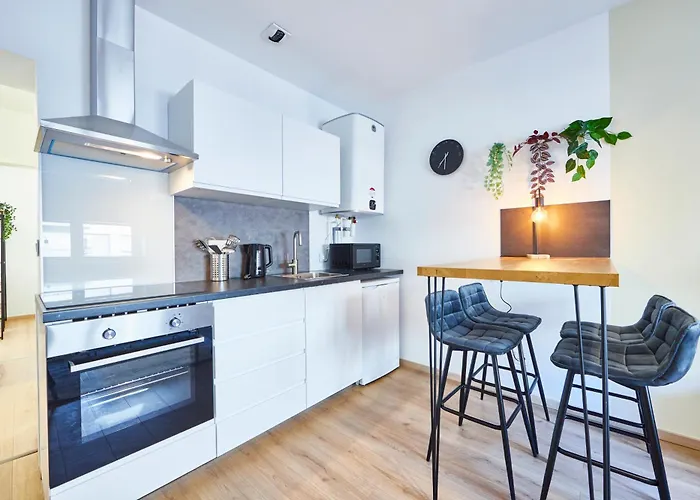 Be-3g - Joli 2 Pieces Equipe Pour 1-2 Pers Au 3eme Etage Au Centre De Mulhouse